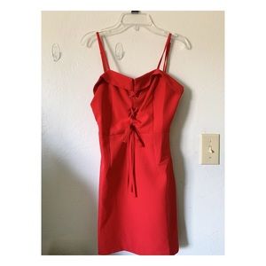 Sexy mini red dress
